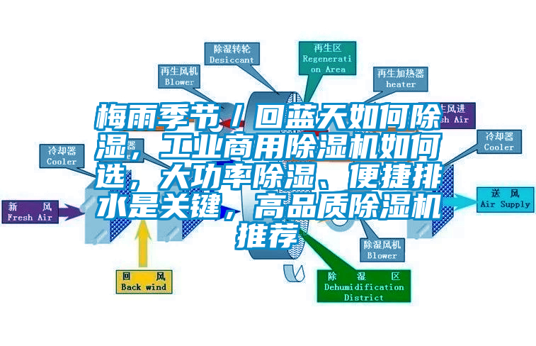 梅雨季節(jié)／回藍(lán)天如何除濕，工業(yè)商用除濕機(jī)如何選，大功率除濕、便捷排水是關(guān)鍵，高品質(zhì)除濕機(jī)推薦