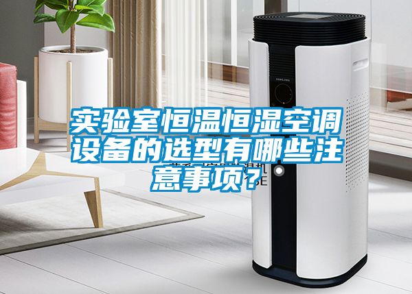 實驗室恒溫恒濕空調(diào)設(shè)備的選型有哪些注意事項？